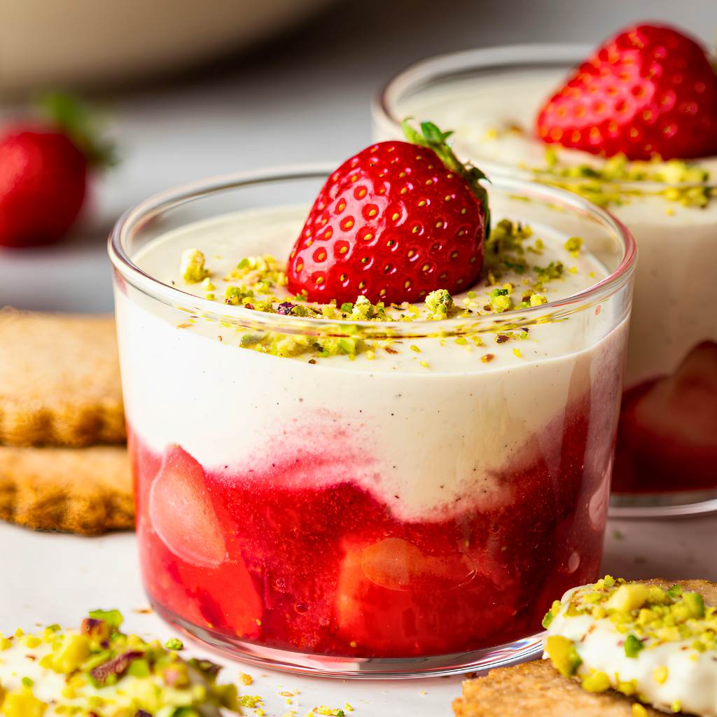 Strawberry Cheesecake — Dessert in Jar