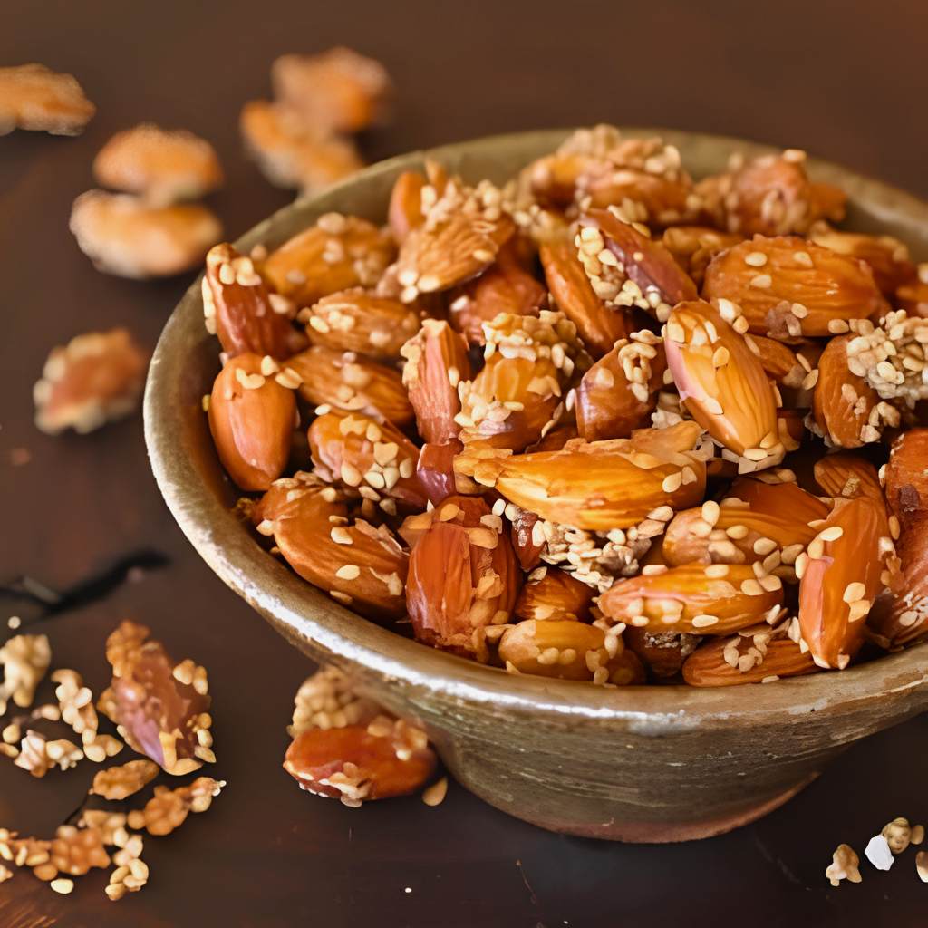 Sesame Honey Almonds — Healthy Flavoured Nuts